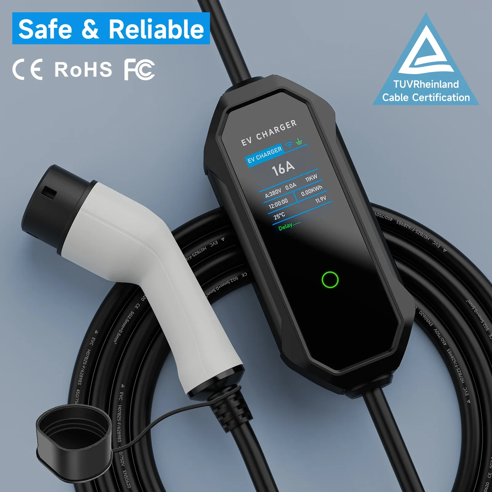 AFEEV Type 2 Portable EV Charg - Type 2 Portable Ev Charger 11Kw Cee 评论和价格